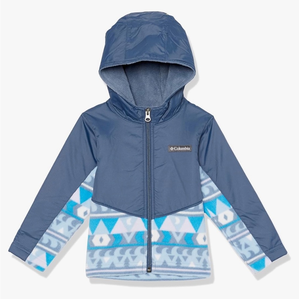Toddler Girl Columbia Steens Mt II Overlay Hoodie NWT